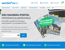 Tablet Screenshot of musterhaus.net